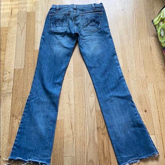 Flare jeans with designed back pocket - Picture 2 of 5